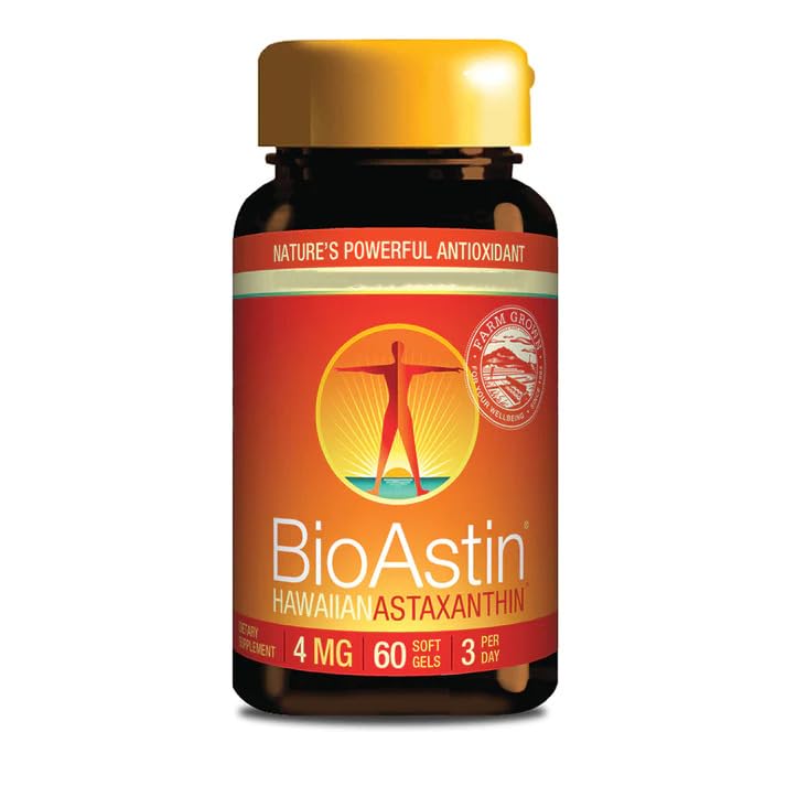 Nutrex Hawaii, BioAstin, Hawaiian Astaxanthin, 4mg, 60 soft capsules, laboratory tested, vitamin E, gluten-free, soy-free, non-GMO - NewNest Australia