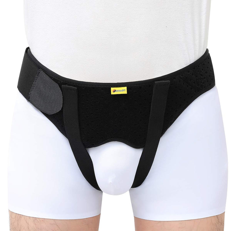 Tenbon Hernia Belt For Men And Women, Flexible, Adjustable Hernia Belt, Inguinal Hernia Support, Pain Relief With 2 Removable Compression Pads, Inguinal Hernia Left (L) - NewNest Australia
