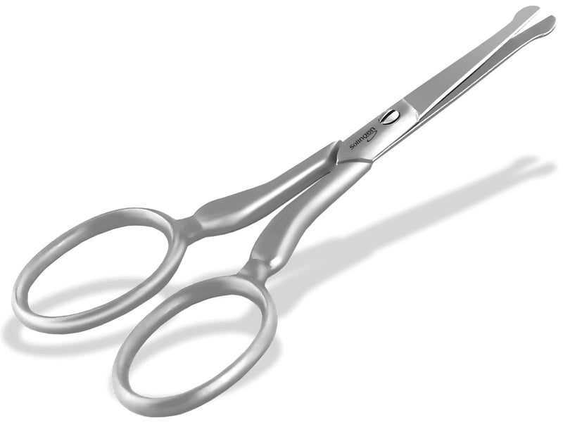 Beard scissors Solingen hair scissors Beard care scissors with one-sided micro-serration Made in Germany Mustache scissors stainless steel for shortening beard hair, ear hair and nose hair (3.5 inches) 3.5 inches - NewNest Australia