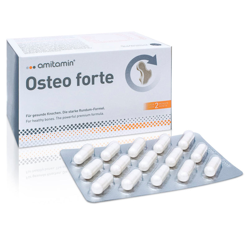 Amitamin Osteo Forte, German Pharmacy Quality, 120 Capsules, High-Dose Premium Formula Made From Vitamin C, D, Calcium, Magnesium, Zinc, Manganese To Maintain Healthy Bones - NewNest Australia