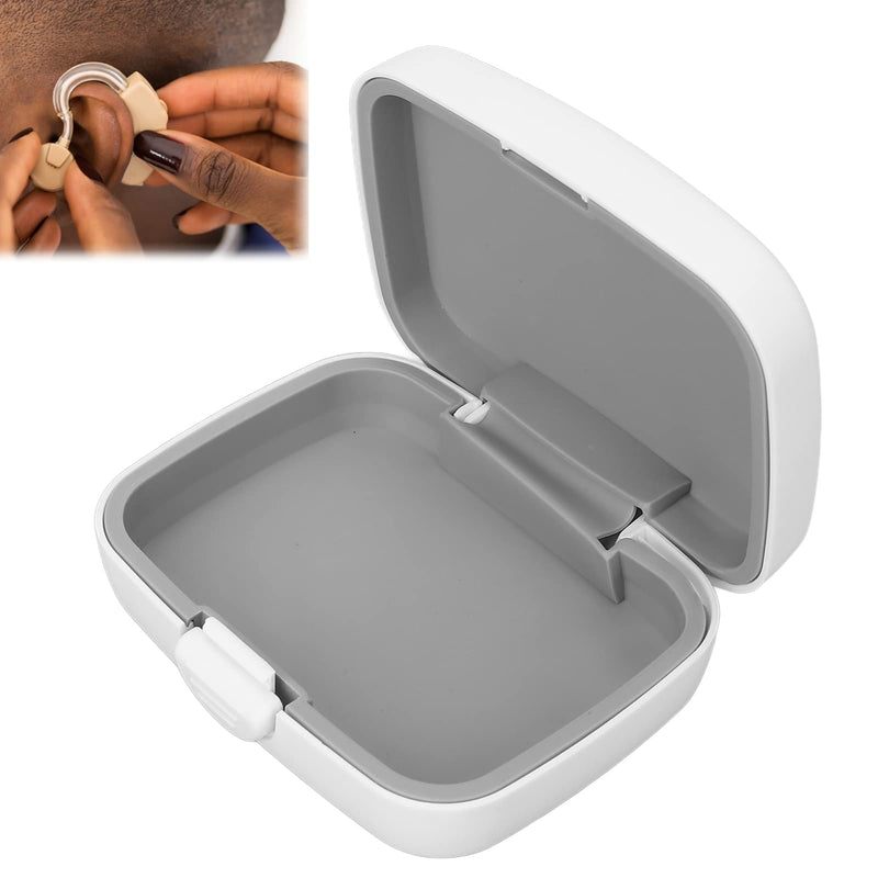 Tmishion Hearing Aid Case, Portable Hearing Aids Hard Protection Hard Storage Box Organizer Hearing Aid Protective Case Hearing Aid Accessories Hearing Aid Storage Box White, White - NewNest Australia