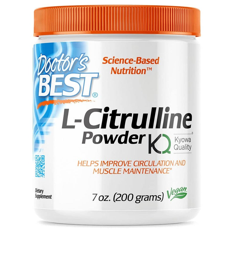 Doctor'S Best, L-Citrulline (L-Citrulline), High Dosage, 200 G Vegan Powder, Amino Acid, Laboratory Tested, Gluten Free, Soy Free, Vegetarian, No Gmo Engineering - NewNest Australia