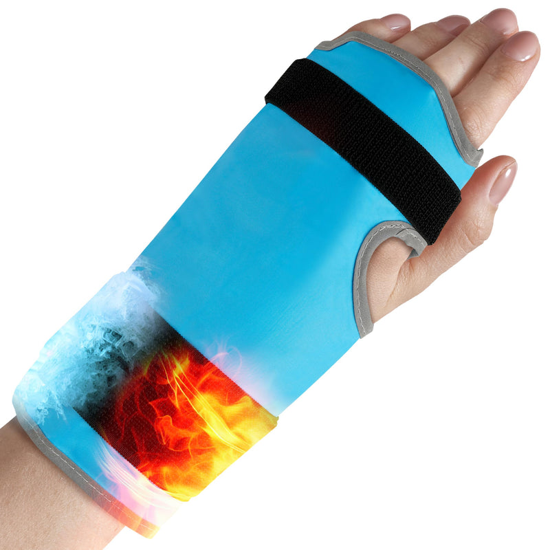 Icehof Wrist Cooling Pad - Cold Warm Compress With 2 X Velcro Fastening, Universal - High-Quality Cooling Gel & Upper - Cooling Bandage Cooling Cuff Like Cooling Gloves Hand Joint Pain - NewNest Australia