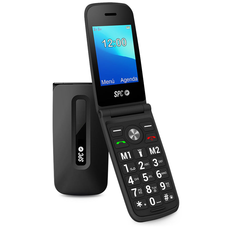 Spc Titan Elderly Folding Phone - Large Buttons, Easy To Use, Intelligent Ringmark And Notifications, Remote Configuration, 2 Buttons For Direct Storage, Usb-C, Black - NewNest Australia