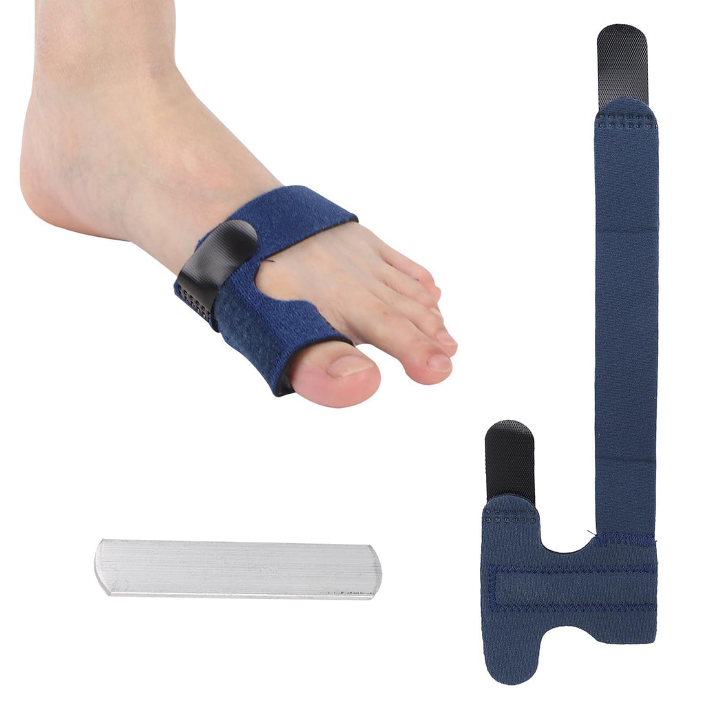 Agatige Big Toe Bandage, Fabric Hammer Toe Bandage Toe Separator Bunion Splint with Support Straps for Men Women Broken Toe Hallux Valgus Correction (Blue) Blue - NewNest Australia