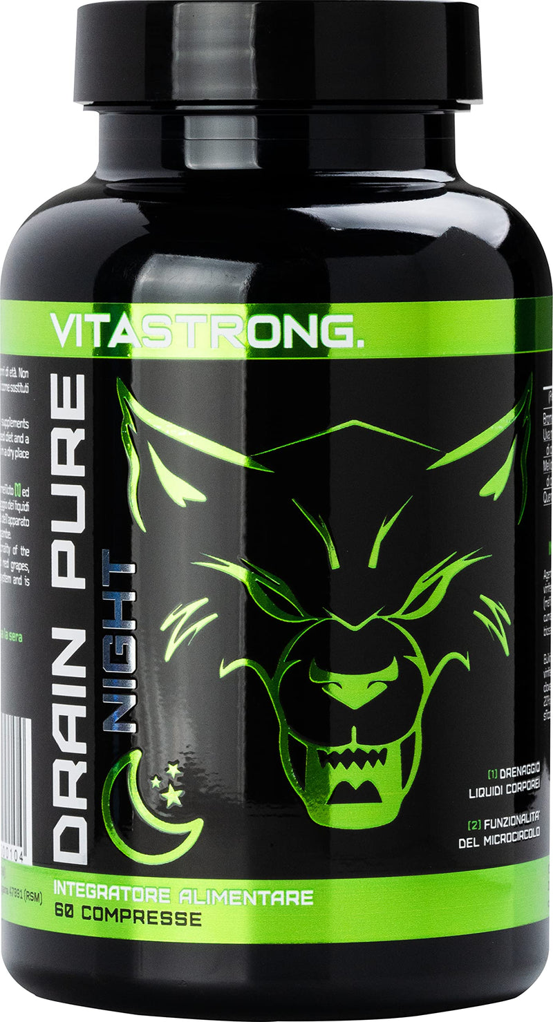 Vitastrong Drainpure Night Weight Loss | For Weight Loss, Detoxification And Drainage | Removes Toxins And Excess Liquid | High Quality Made In Italy Quality | Vegan Friendly - NewNest Australia