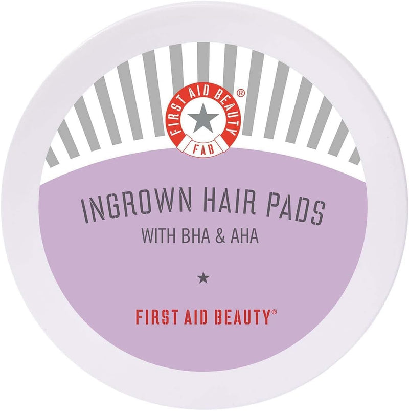 First Aid Beauty Beauty Pads, cotton pads for ingrown hairs, with BHA & AHA against razor burn, 28 pads - NewNest Australia