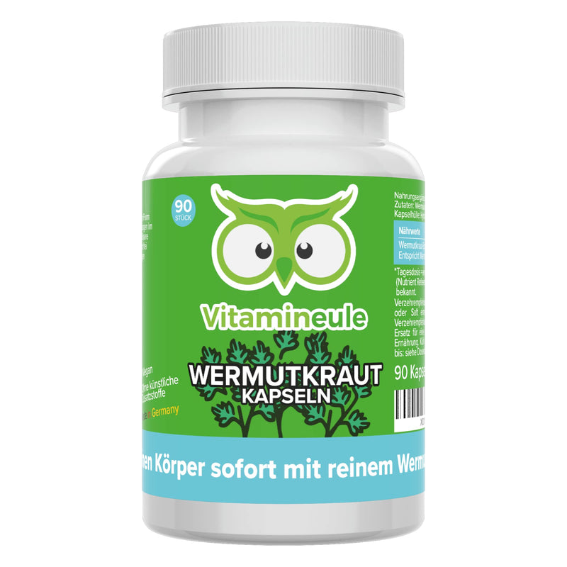 Wormwood Capsules ‚ High Dose ‚ 500 Mg Extract (4:1) ‚ Equivalent To 1600 Mg Wormwood Powder ‚ Quality From Germany ‚ No Additives ‚ Vegan ‚ Laboratory Tested ‚ For Appetite & Digestion ‚ Vitamineule - NewNest Australia