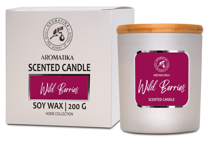 Wild Berries Scented Candle - Wild Berries Aroma - Fresh And Fruity Aroma - Scented Candles For Home - Beautiful Intense Fragrance - Candles For Room Fragrance - Aromatherapy - NewNest Australia