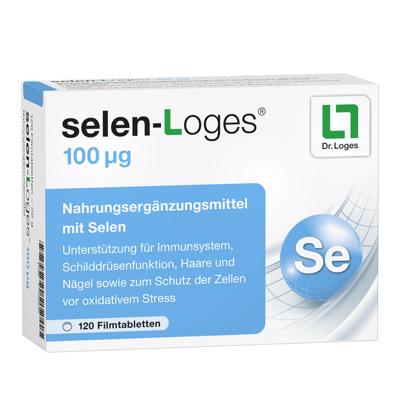 selen-Loges® 100 µg - 120 film-coated tablets - food supplement with selenium 120 pieces (pack of 1) - NewNest Australia
