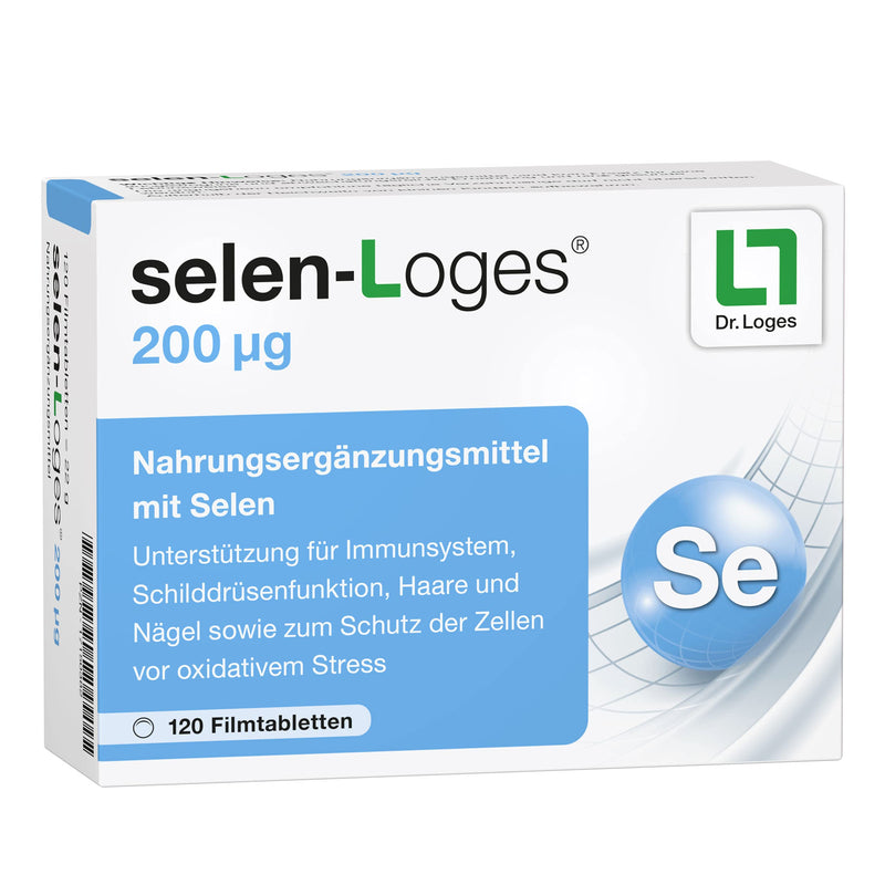selen-Loges® 200 µg - 120 film-coated tablets - dietary supplement with selenium 120 pieces (pack of 1) - NewNest Australia