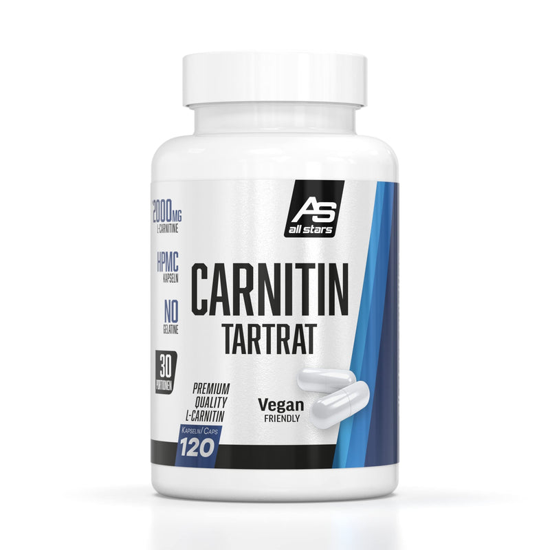 All Stars Carnitine Tartrate, High Dose - 2000 Mg Premium Quality L-Carnitine Per Serving, Supports Fat Burning & Definition Phase, 120 Hpmc Capsules, Vegan, No Gelatin, Pack Of 1 (1 X 105 G) - NewNest Australia