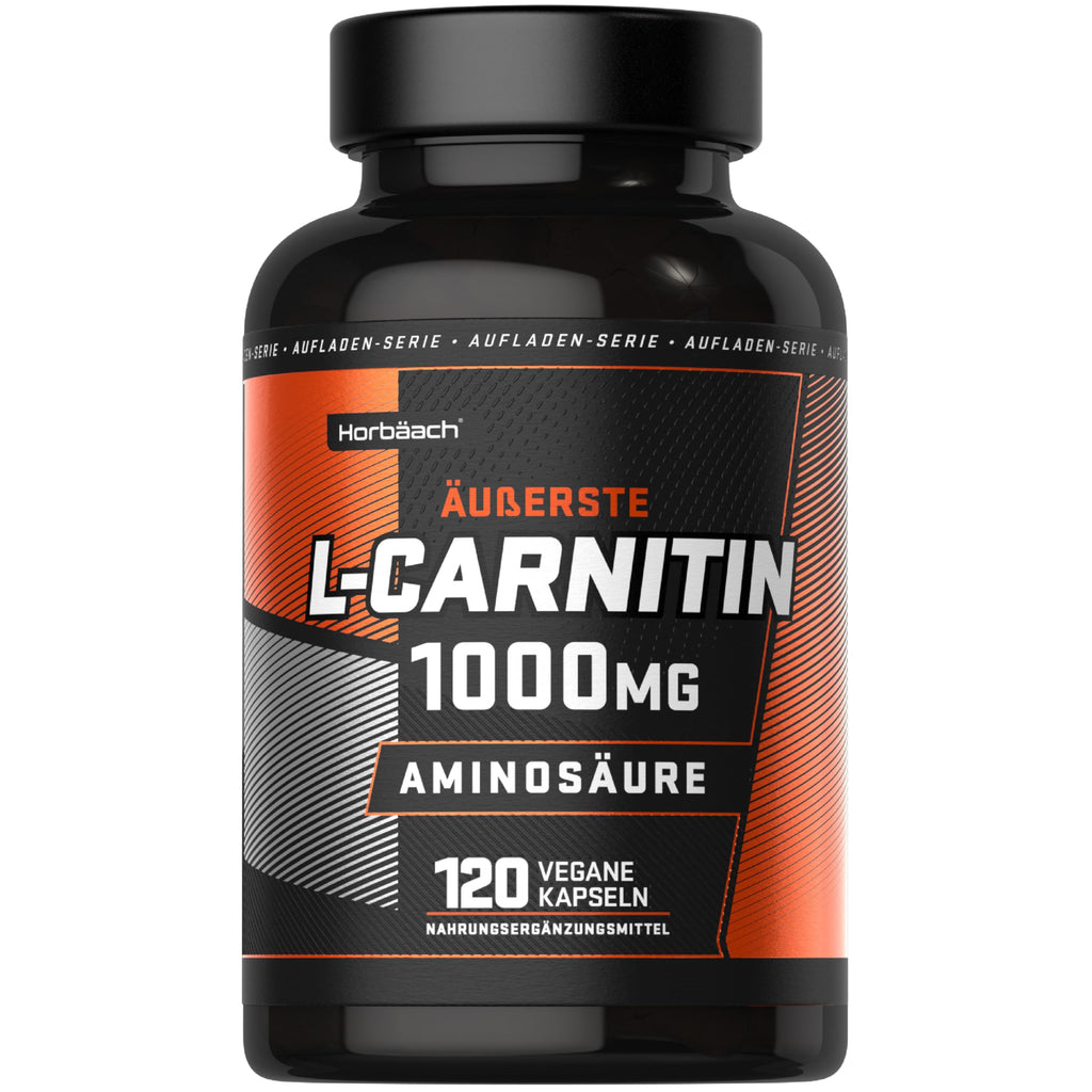 L Carnitine Capsules High Dose 1000mg | 120 capsules | Keto friendly for men and women | by Horbaach - NewNest Australia