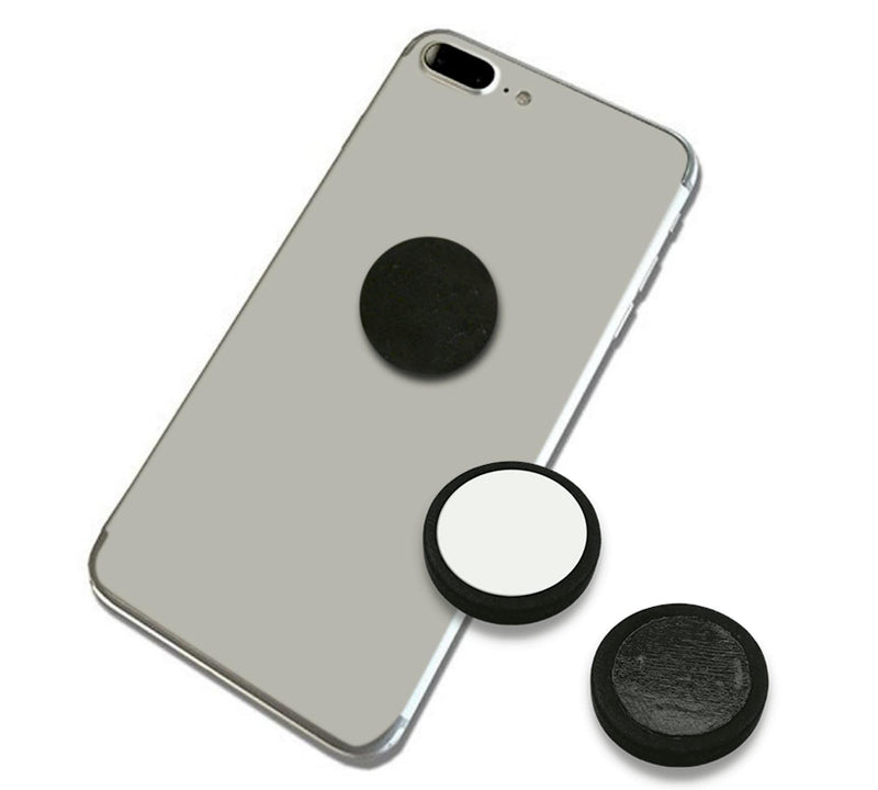 DOJA Barcelona | Shungite plate-radiation protection cell phone | Pack 2 | Round 2cm Ø/4 grams | Shungite Radiation Blocker | Anti 5g radiation cell phone sticker made of shungite stone | Emf protection from shungite stone 2 units rounds - NewNest Australia