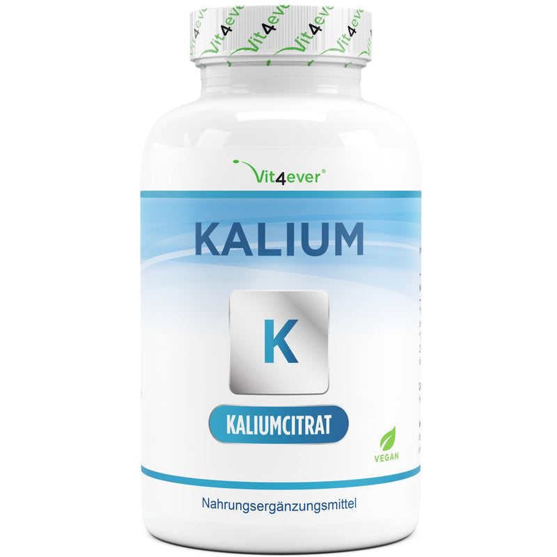Potassium - 240 capsules - High dosage: 1143 mg per capsule, of which 400 mg is elemental potassium - 100% potassium citrate - Laboratory tested - Vegan - NewNest Australia