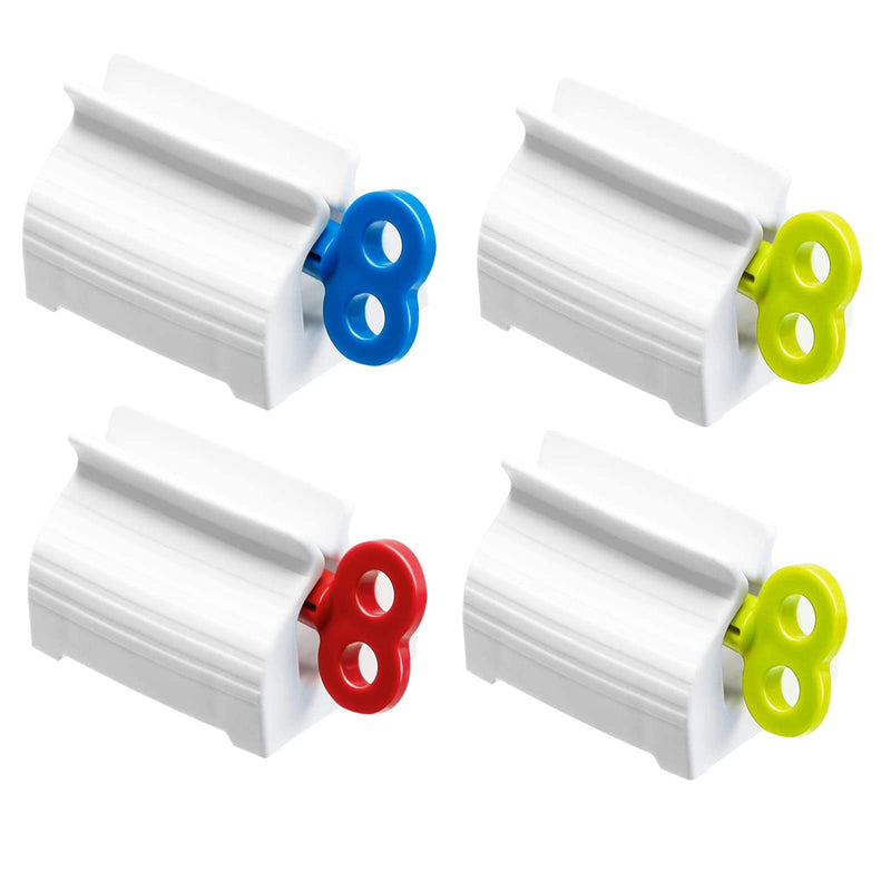 Udqyq 4 Pieces Toothpaste Tube Squeezer/Toothpaste Dispenser, High-Quality Toothpaste Holder, Toothpaste Seat Holder, Tube Press For Ointments, Toothpaste, Hair Dye, Hand Cream And More. - NewNest Australia
