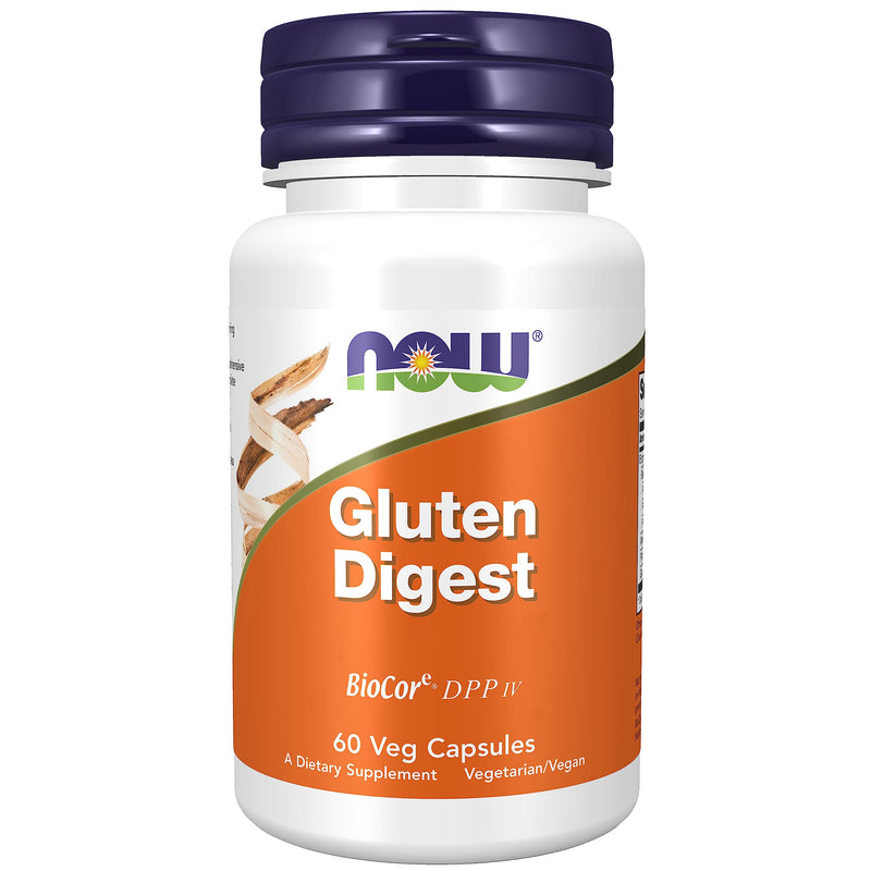 Now Foods, Gluten Digest (Gluten Enzyme), 60 Vegan Capsules, Laboratory Tested, Soy Free, Gluten Free, Non-GMO, Vegetarian - NewNest Australia