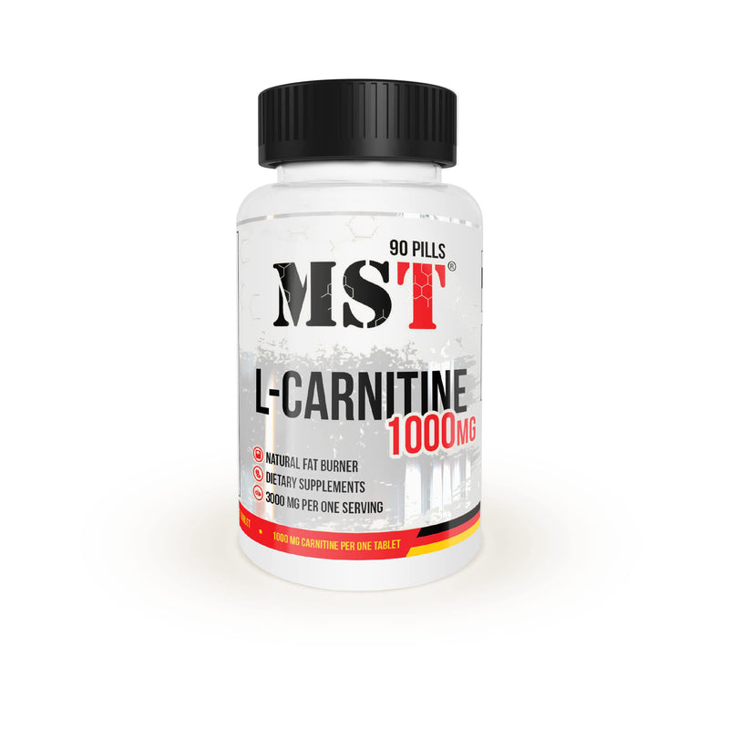 MST L Carnitine 1000 | Fat burner | 1000 mg per 1 tab | 90 tablets | MST Nutrition Berlin - NewNest Australia