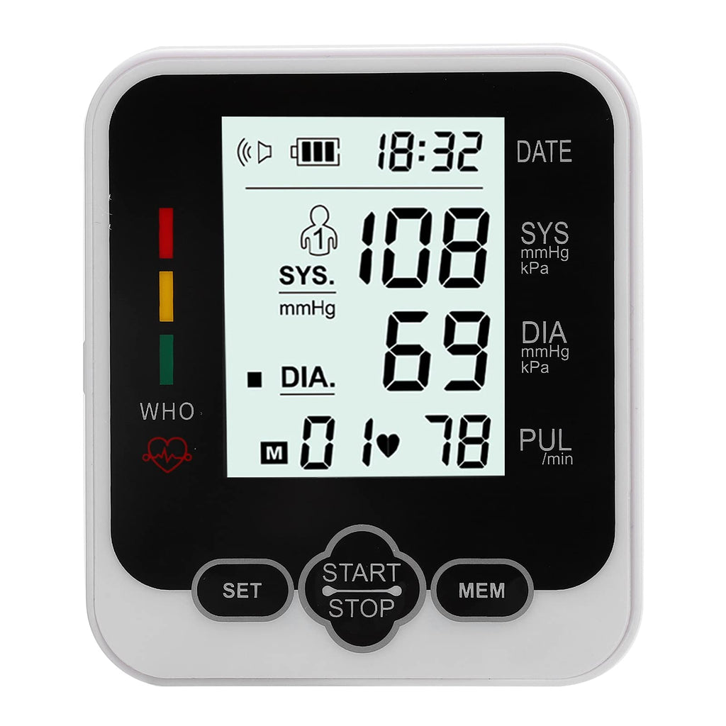 Wrist Blood Pressure Monitor, Lcd Screen Blood Pressure Monitor With Automatic Voice Transmission, Reading Memory, Wrist Blood Pressure Cuff For Home And Hospital Use - NewNest Australia