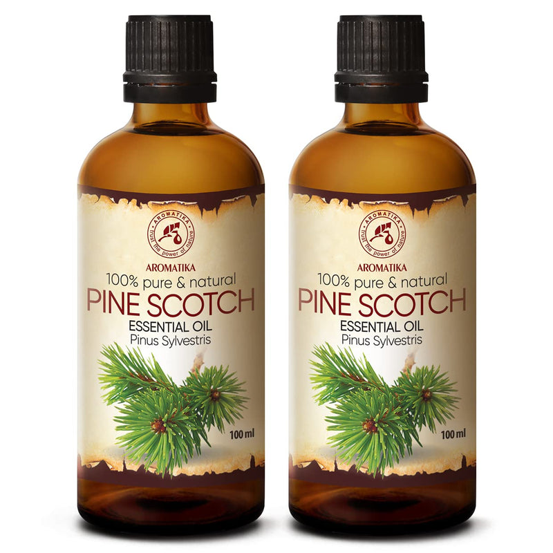 Pine Needle Oil Essential - Pine Scotch 2—Ö100Ml - Christmas Tree Scent - Pinus Sylvestris - Austria - 100% Natural - Fresh Needle Scent - Pine Oil For Sauna - Aromatherapy - Aroma Diffuser - NewNest Australia