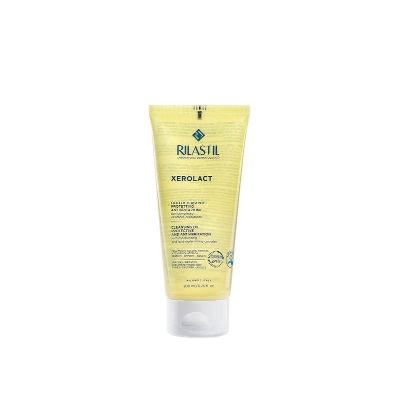 Rilastil Xerolact Face and Body Care Oil for Babies, Children and Adults, Moisturizing, Soothing, for Dry, Irritated and Topical Skin, 200ml - NewNest Australia