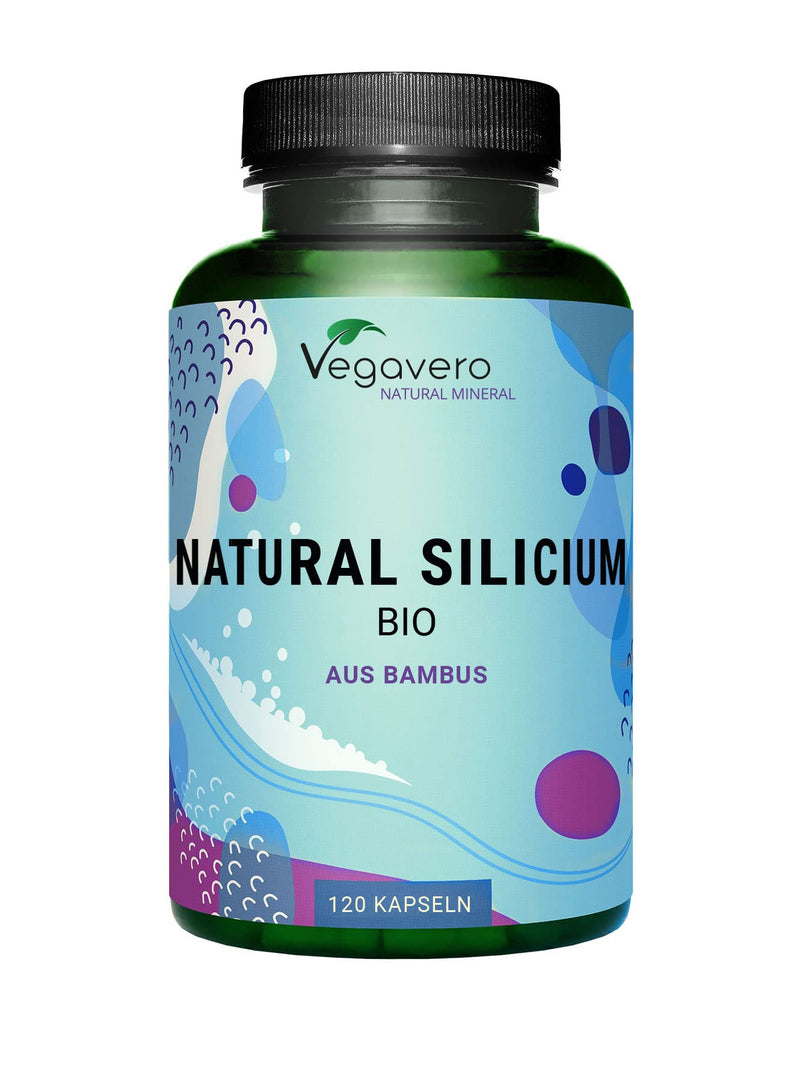 ORGANIC silicon capsules | Premium: made from 100% organic bamboo extract (10:1) | Organic silicon in high doses organic | Laboratory tested | Vegan - No additives | German production of Vegavero® | 120 capsules - NewNest Australia