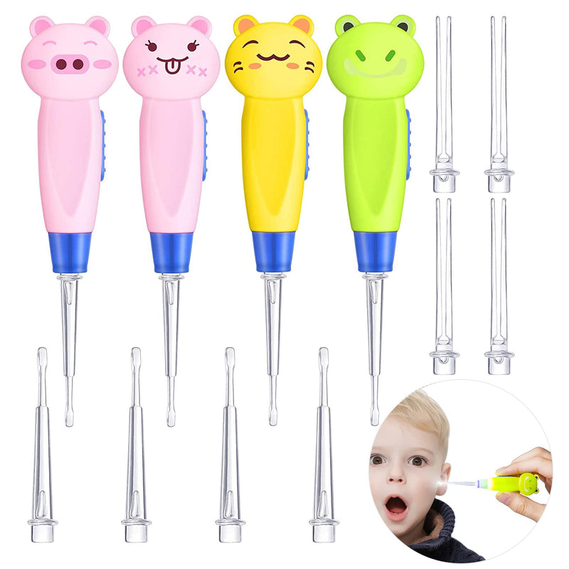 Ear Wax Remover, Led Earpick Ear Cleaner, 4 Pieces Ear Cleaning Tools, Ear Wax Remover Set, Led Ear Cleaning, Ear Cleaner Set, Ear Cleaner Remover, With Replacement Heads - NewNest Australia