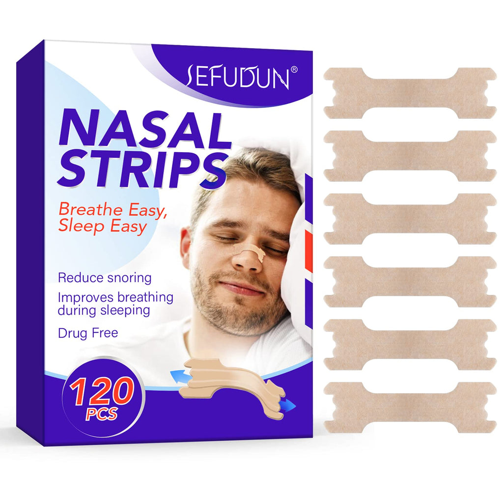 Pack Of 120 Nose Strips, Drug Free, Extra Strong Nose Strips For Breathing, Instantly Relieves Clogged Nose, Helps Reduce Snoring, Improves Sleep, Large Size 66 Mm X 19 Mm - NewNest Australia