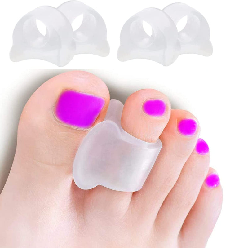 4 Pieces Gel Toe Separators, Toe Separators, For Smoothing Overlapping Toes, Big Toe Separators, Silicone Toe Separator For Overlapping Toes, Hammer Toes, Pain Relief For Malformation - NewNest Australia