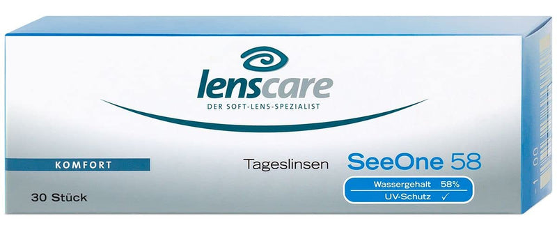 SeeOne 58 daily lenses, 30 pieces/BC 8.6 mm/DIA 14.2 mm / -6.00 diopters -6.0 diopters 8.6 millimeters 14.20 millimeters 30.0 - NewNest Australia