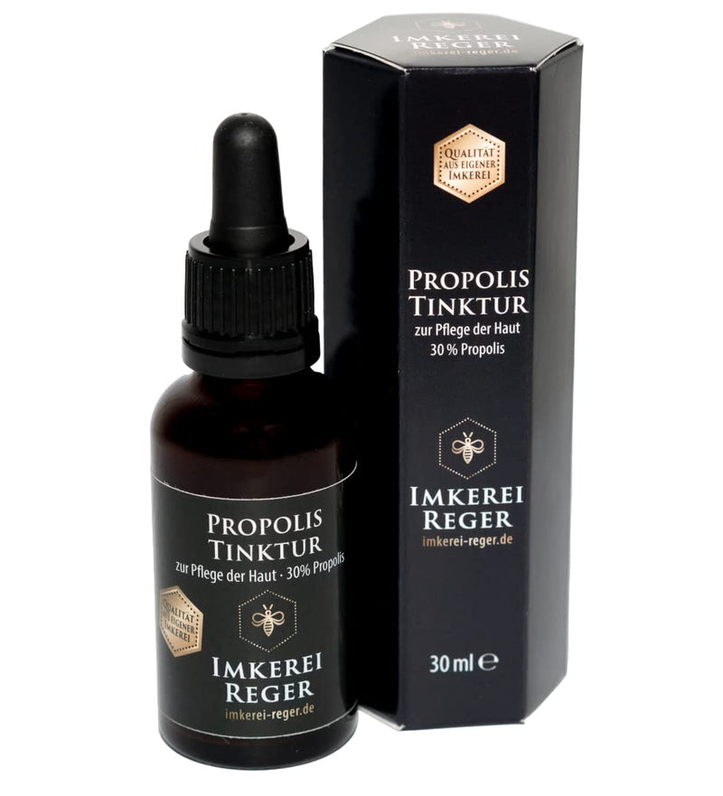 Beekeeping Reger Propolis Tincture 30ml, with 30% natural propolis, directly from the beekeeper, propolis drops with alcohol 30 ml (pack of 1) - NewNest Australia