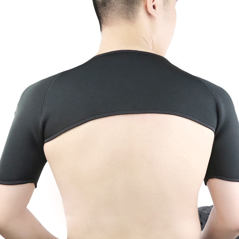 Double Shoulder Support, Breathable Shoulder Support, Compression Shoulder Brace, Winter, Warm Shoulder Pad For Shoulder Joint Dislocation, Sprains, (M (Width Of The Shoulders 40-45 Cm) - NewNest Australia