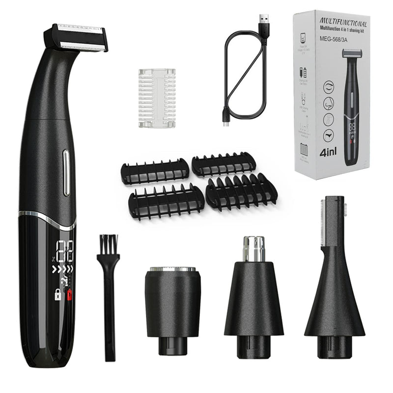 Obest Nose Hair Trimmer, Nose Hair Trimmer, Ear Hair Trimmer, 4 In 1 Usb, Professional Painless Ear Hair Trimmer For Men And Women, Body Or Face Razor, Ipx7 Waterproof - NewNest Australia