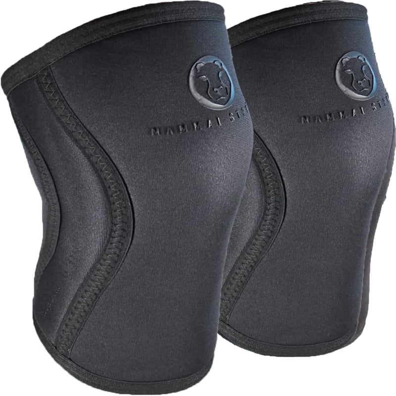 Mammal Strength Knee Sleeves (1 Pair) - V2 - Premium Wrapping Knee Sleeve Support, 7Mm Neoprene Compression - Gymnastics, Weightlifting, Fitness Training, Powerlifting, Crossfit - NewNest Australia