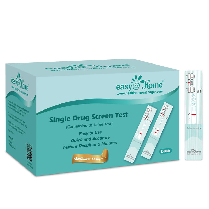 Easy@Home 15×Drug Test Cannabis Urine THC Marijuana Hashish Single Panel Rapid Drug Test Urine Test Strips Pack of 15 (Pack of 1) - NewNest Australia