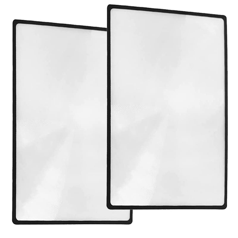 Liyungg 2 X Fresnel Lens Magnifying Glass For Whole, Lens Sheet, A4 Full Page Reading Magnifying Glass, Reading Magnifier Set Included, 3X Magnification Lens, Seniors, Old Father, Mother, 8-007, L - NewNest Australia