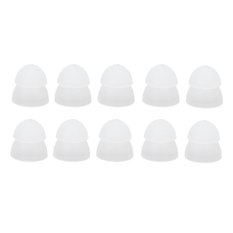 Pack Of 10 Hearing Aid Domes, 8 Mm, Mushroom, Soft Silicone, Double Layer, Closed, Washable, Antistatic, Ear Plugs For Hearing Amplifier, Hearing Aids (White) - NewNest Australia