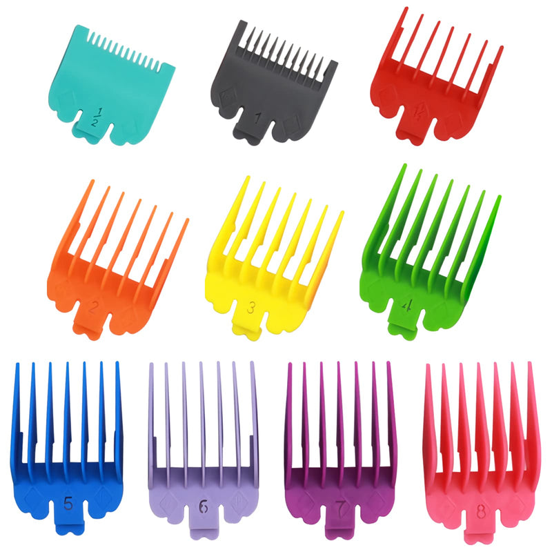 YUTOU Slide-on combs for clippers, 10 pieces hair clipper guide limit comb set - 1.5 mm to 25 mm hair trimmer attachments for choice hair clippers/trimmers for hairdresser salon tools - NewNest Australia