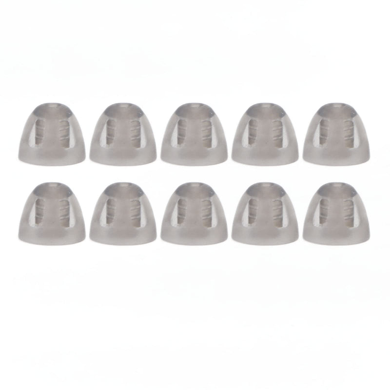 Pack of 10 Hearing Aid Dome, Open Domes Replacement Ear Plugs Soft Silicone Earplugs for Elderly People (Black)(S) - NewNest Australia