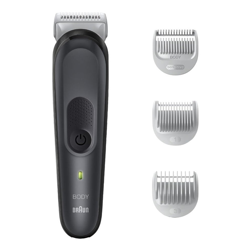 Braun Series 3 body groomer / intimate razor man, body care and hair removal for men, for chest, armpits, comb attachments 1/3 mm, 80 min. running time, Valentine's Day gift for him, BG3340 - NewNest Australia