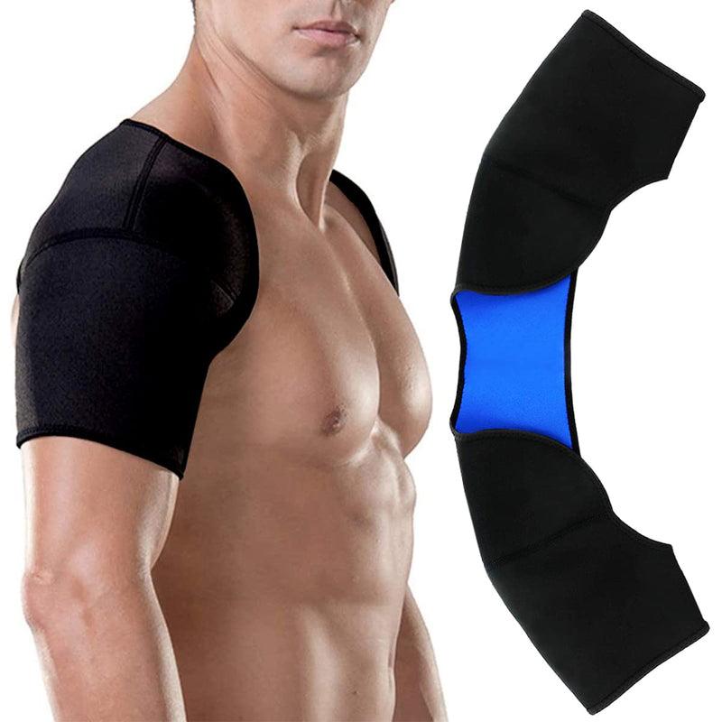 Double Shoulder Brace Warm Support Protection Shoulder Strap Bandage For Sleeping Outdoor Lifting Sports Relief Chronic Tendonitis Pain Breathable Sports Protective Equipment (L) - NewNest Australia