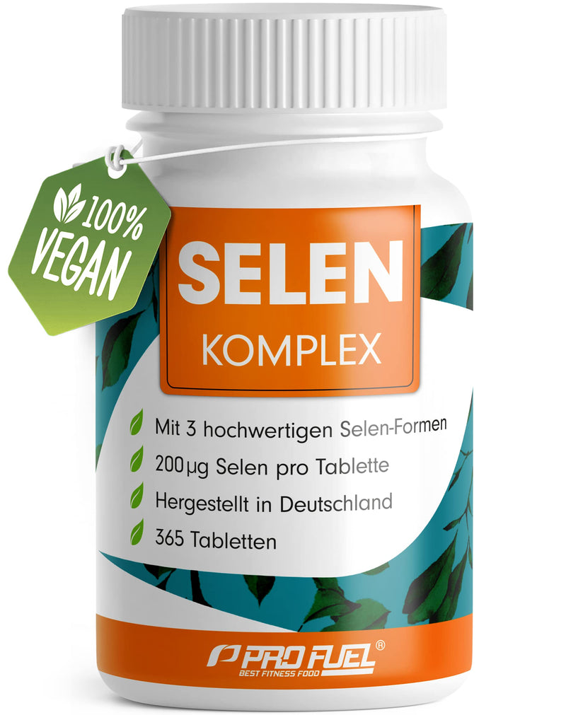 High-dose selenium 365x selenium 200µg tablets - selenium complex from 3 high-quality selenium sources: selenium yeast, selenomethionine & sodium selenite, without unwanted additives, 100% vegan 1x 365 tablets - NewNest Australia