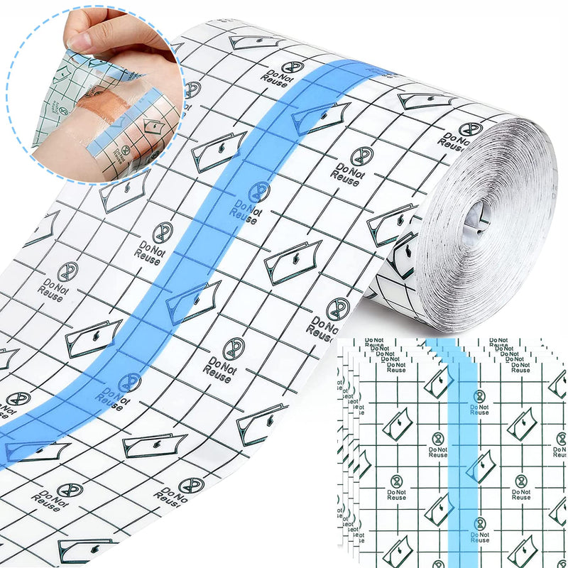 10 Cm X 10 M Waterproof Transparent Bandage With 5 Pieces Waterproof Plasters, Self-Adhesive Bandage Tattoo, Waterproof Plasters After Surgery, Medical Plaster, Waterproof Plaster Roll, Wound Pad - NewNest Australia