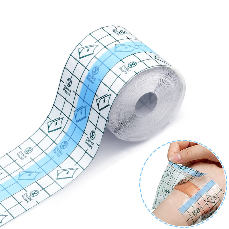 YeahBoom waterproof transparent bandage, 6 cm x 10 m waterproof plaster, self-adhesive bandage tattoo, waterproof plaster after surgery, medical plaster, waterproof plaster roll, wound dressing 6 cm x 10 m - NewNest Australia
