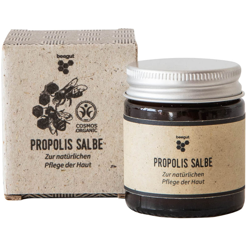 Beegut Propolis Ointment For Natural Care And Protection Of The Skin, High-Quality Propolis Cream, Certified Natural Cosmetics From The Allg√§U, Sustainably Packaged - NewNest Australia