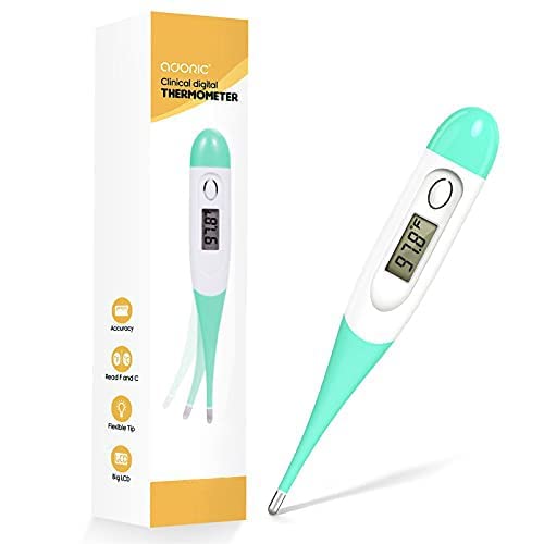 Adoric Digital Fever Thermometer, Easy To Read & Monitor Fever Temperature In 10 Seconds Of Rectal, Oral & Armpit Thermometer For Baby, Children, Adults And Animals - NewNest Australia