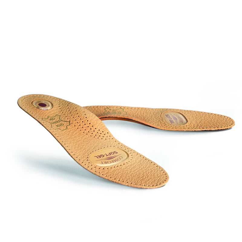 Orthopedic shoe insoles made of leather, high-quality insoles with gel padding for men and women, Kaps Relax Gel, all sizes 38 EUR - NewNest Australia