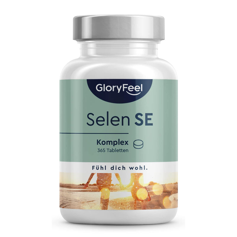 Selenium 365 tablets - premium complex of sodium selenite & selenomethionine - immune and thyroid support* - laboratory tested, 100% vegan and made in Germany without additives - NewNest Australia