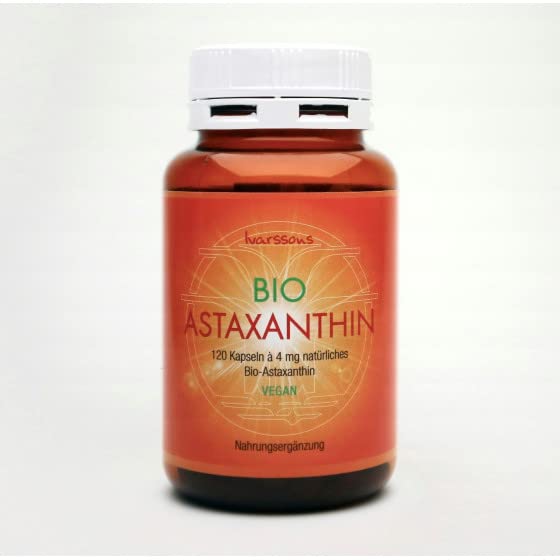 ORGANIC Astaxanthin - 120 capsules of 4mg natural. Organic Astaxanthin - Ivarssons Original - VEGAN - NewNest Australia