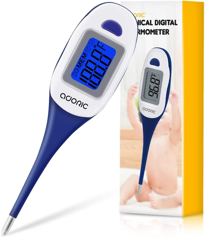 Fever Thermometer, Digital Fever Thermometer Easy To Read & Monitor Fever Temperature In 10 Seconds Of Rectal, Oral & Armpit Thermometer For Baby, Children, Adults And Animals - NewNest Australia